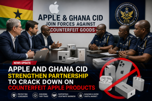 Apple and Ghana CID Join Forces in Major Crackdown on Suspected Counterfeit Devices