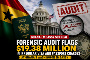Forensic Audit Flags $19.38m in Irregular Visa and Passport Charges at Ghana’s Washington Embassy