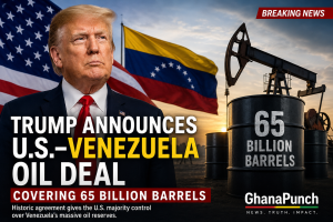Trump Announces U.S.-Venezuela Oil Deal Covering 65 Billion Barrels