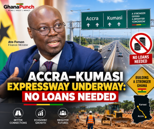 Accra–Kumasi Expressway Underway: No Loans Needed