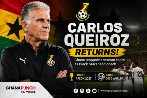 Back in Charge: Carlos Queiroz Handed New Black Stars Mission